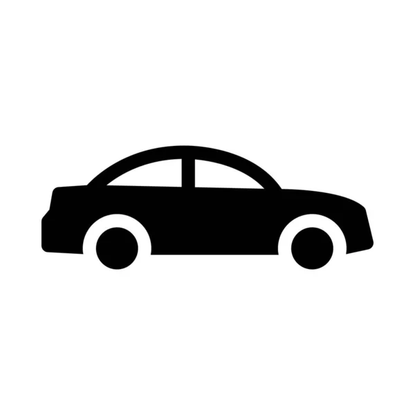 Vehicle Vector Glyph Flat Icon — Stock Vector