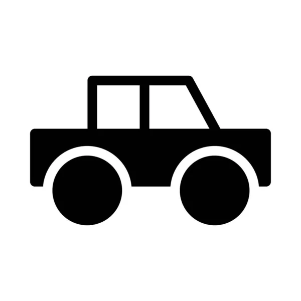 Vehicle Vector Glyph Flat Icon — Stock Vector