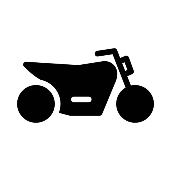 Bike Vector Glyph Flat Icon — Stock Vector