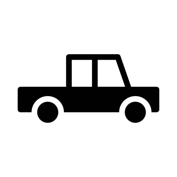 Vehicle Vector Glyph Flat Icon — Stock Vector