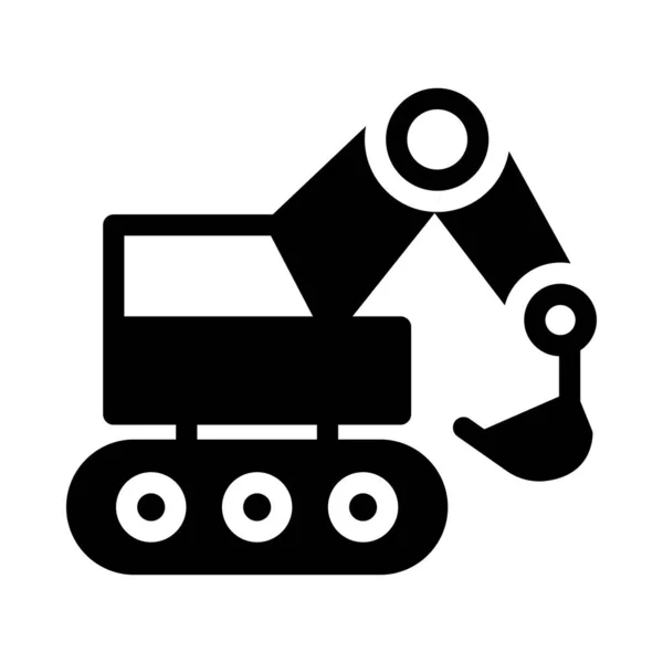 Lifter Vector Glyph Flat Icon — 스톡 벡터