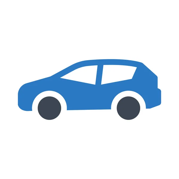 Automobile Vector Glyph Color Icon — 스톡 벡터