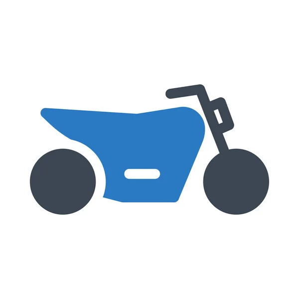 Bike Vector Glyph Color Icon — Stock Vector