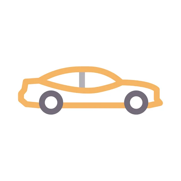 Automobile Vector Color Line Icon — 스톡 벡터