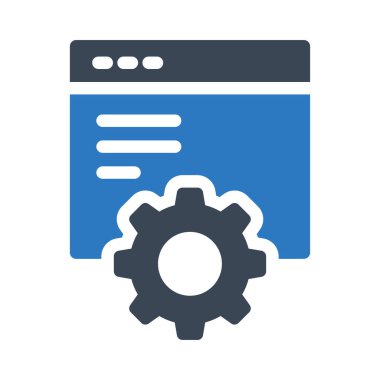 tarayıcı vektör renk simgesi 