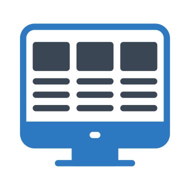 ekran vektörü renk simgesi 