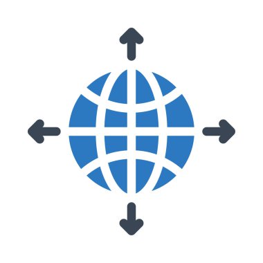 İnternet vektör renk simgesi 