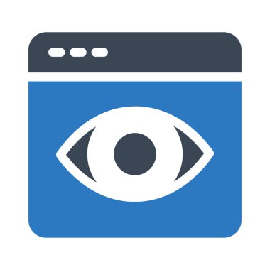 Web sayfası vektör renk simgesi 