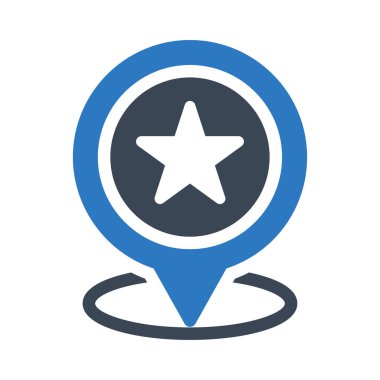 yıldızlı vektör renk simgesi 