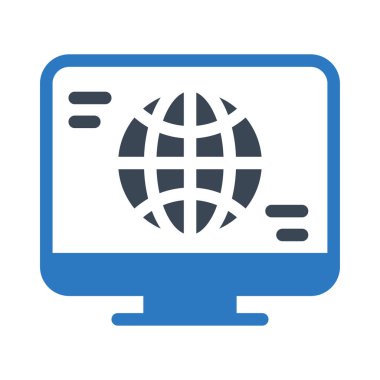 tarayıcı vektör renk simgesi 