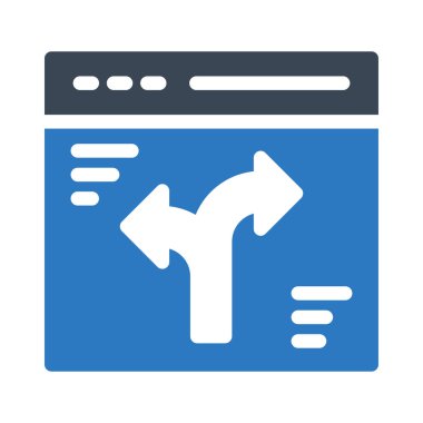 tarayıcı vektör renk simgesi 