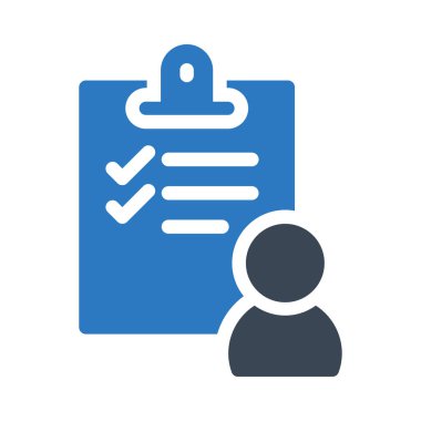 Görev listesi vektör renk simgesi 