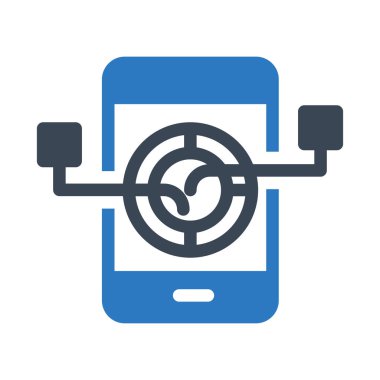 telefon vektörü renk simgesi 