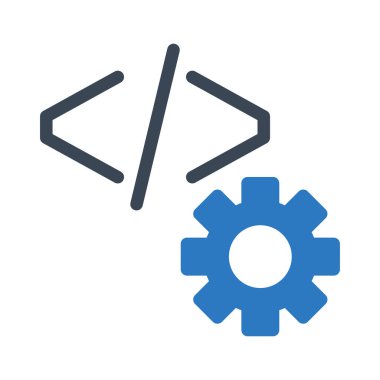 Geliştirme vektörü renk simgesi 