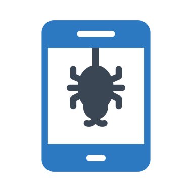 Virüs vektör renk simgesi 