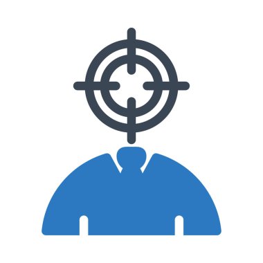 odak vektörü renk simgesi 