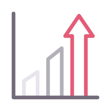Vektör düz çizgi simgesini arttır 
