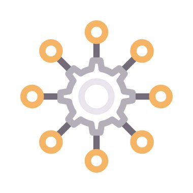 Geliştirme vektörü düz çizgi simgesi 