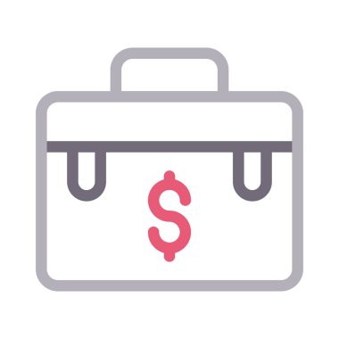 torba vektörü düz çizgi simgesi 