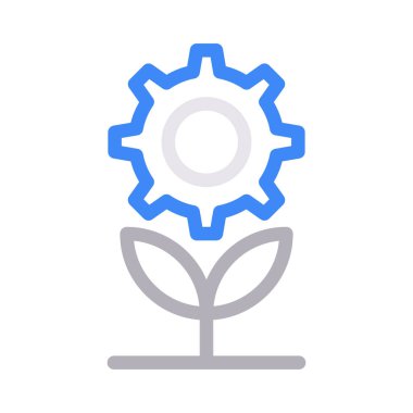 Geliştirme vektörü düz çizgi simgesi 