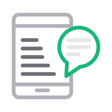 kabarcık vektörü düz çizgi simgesi 