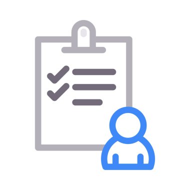 görev listesi vektör düz çizgi simgesi 