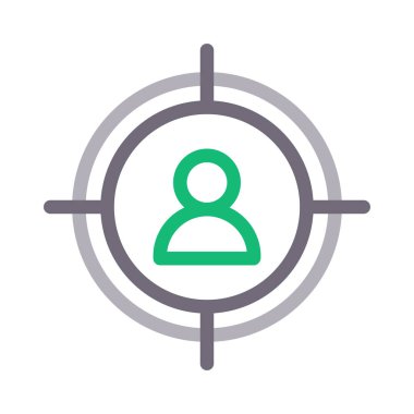 kullanıcı vektörü düz çizgi simgesi  