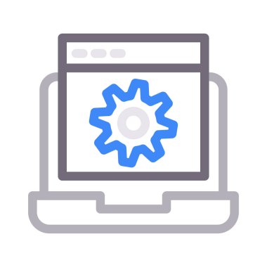 vektör düz çizgi simgesi ayarlanıyor 