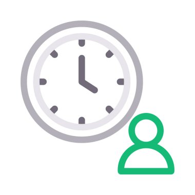 kullanıcı vektörü düz çizgi simgesi 