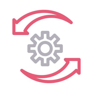 vektör düz çizgi simgesini yapılandır 