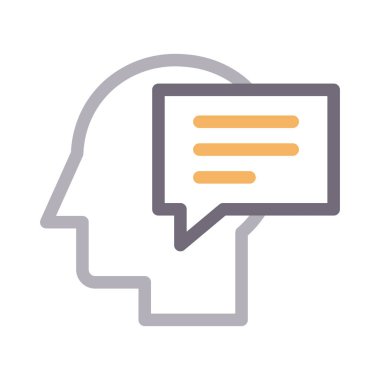 mesaj vektörü düz çizgi simgesi 