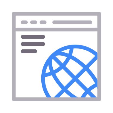 sayfa vektörü düz çizgi simgesi 