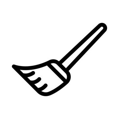 fırça vektörü ince çizgi simgesi 