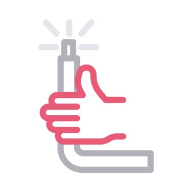 su vektörü düz çizgi simgesi 