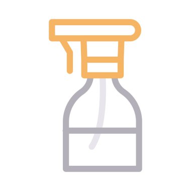 temizlik vektörü düz çizgi simgesi 