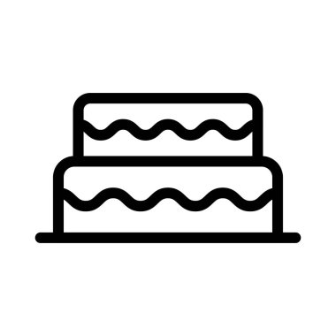 doğum günü vektörü düz simgesi 