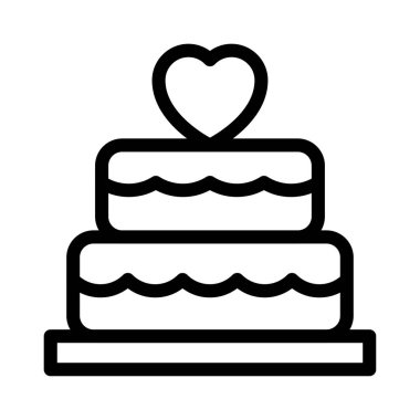 doğum günü vektörü düz simgesi 