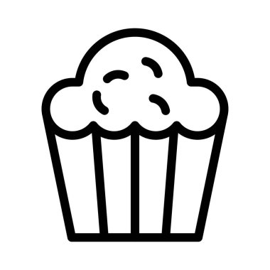 Kek vektörü kabartması düz simge 