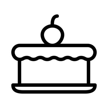 doğum günü vektörü düz simgesi 