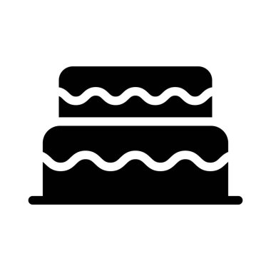 doğum günü vektörü düz simgesi 