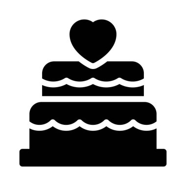 doğum günü vektörü düz simgesi 