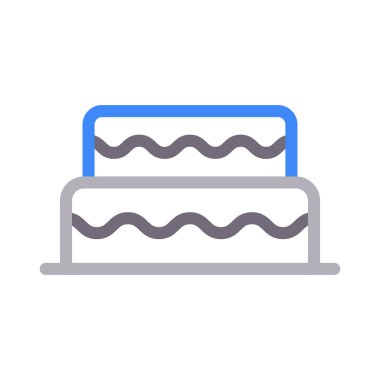 doğum günü düz çizgi simgesi 