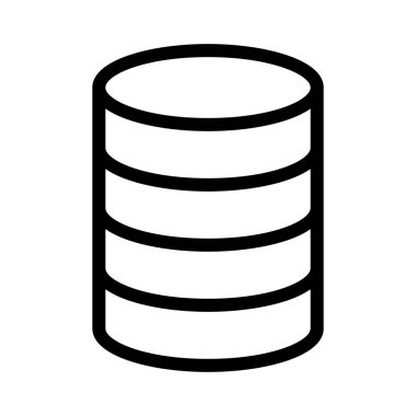 sunucu vektörü ince çizgi simgesi 