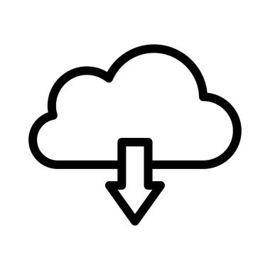 veritabanı vektörü ince çizgi simgesi 