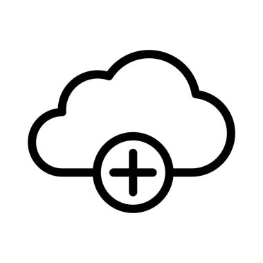 bulut vektörü ince çizgi ikonu vektör ince çizgi simgesi 