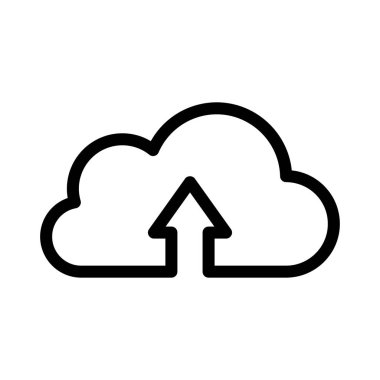 bulut vektörü ince çizgi simgesi  