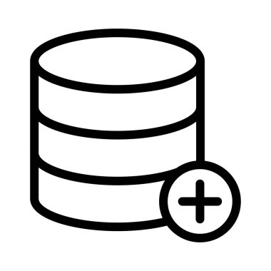 vektör ince çizgi simgesi ekle 