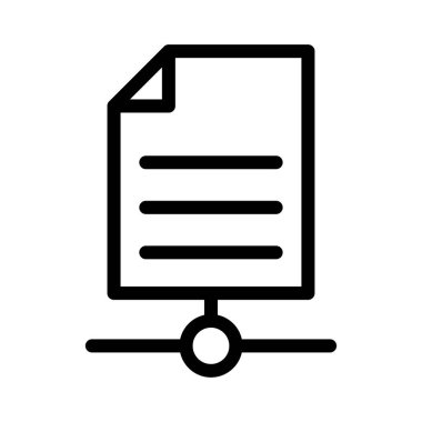 ağ vektörü ince çizgi simgesi 