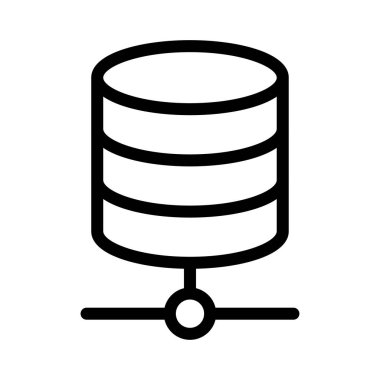 sunucu vektörü ince çizgi simgesi 