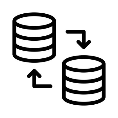değişim vektörü ince çizgi simgesi 